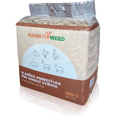 RabWeed Podstielka slamená pre domáce zvieratá 250 l