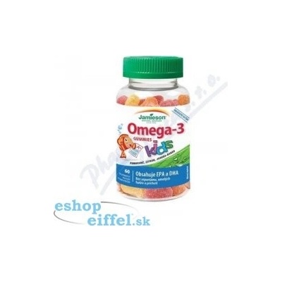 Jamieson Omega-3 Gummies Kids želatínové pastilky 60