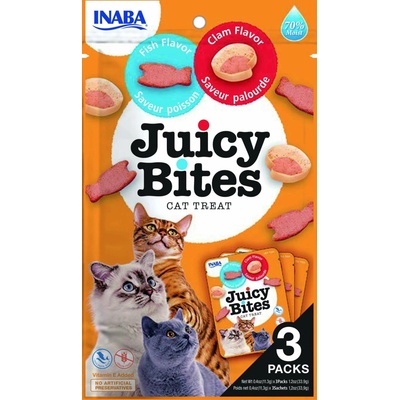 Churu Cat Juicy Bites Fish&Clam Flavor 3 x 11,3 g