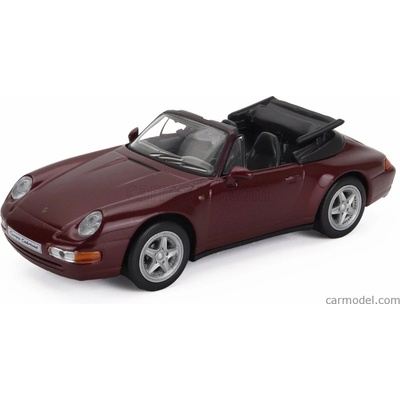 Carrera Edicola Porsche 911 993 Cabriolet 1995 Red Met 1:43