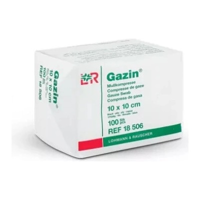 Lohmann & Rauscher Gazin gázové štvorce 10cm x 10cm nesterilné 100ks