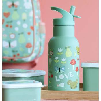 A little lovely company: Бутилка от неръждаема стомана със сламка: Веселба - 350мл (DBSSJO71)