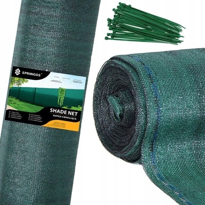 SPRINGOS Stínící tkanina 120cm x 25m, 90% zastínění, zelená SPRINGOS SN0028 SN0028-XG