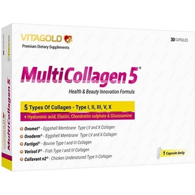 Vitagold MultiCollagen 5, 30 капсули, Vitagold (V188)