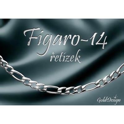 Gold Design Figaro řetízek nerez ocel GD574