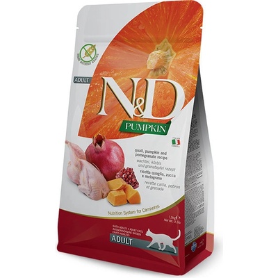 N&D Pumpkin CAT Neutered Quail & Pomegranate KASTRÁT 1,5 kg