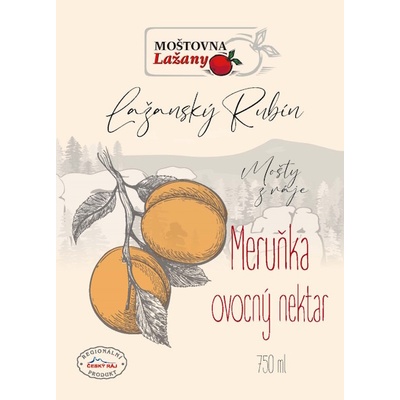 Moštovna Lažany Lažanský mošt meruňka 750 ml