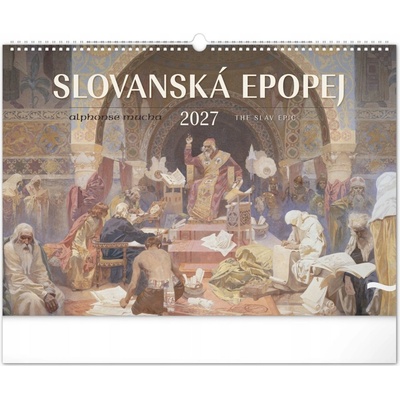 NOTIQUE Nástěnný Slovanská epopej Alfons Mucha 48 x 33 cm 2027