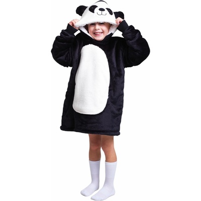 Cozy Noxxiez CH306 Panda hřejivá televizní mikinová deka s kapucí
