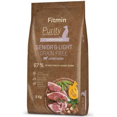 Fitmin Purity Dog Grain Free Senior & Light Lamb 2 x 12 kg