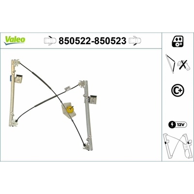 Zvedací zařízení oken VALEO 850523