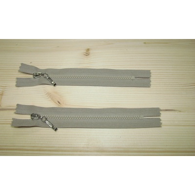 Kostenný zips hnedá svetlá 3mm nedeliteľný 14cm