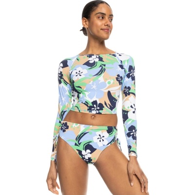 Roxy Crop Top LS Lycra Vintage Indigo Archive Modrá
