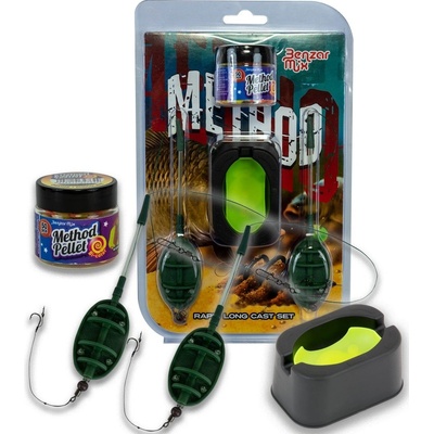 Energofish Benzár method set RAPID LC Hmotnost krmítka: 40g