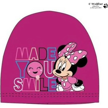 Setino dívčí čepice Minnie Mouse tm. růžová