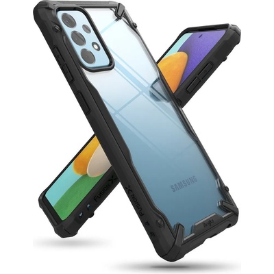 Ringke Противоударен Хибриден Калъф за Samsung A72, Ringke Fusion X Case, Черен (8809785453818)