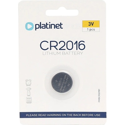 Platinet Лит. батерия Platinet CR2016 3V бл. 1 (PMBCR20161)