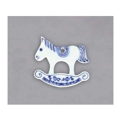 Koník houpací Vánoční 10631 Cibulák Český porcelán Dubí