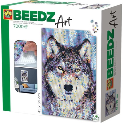 SES CREATIVE Beedz zažehlovací 3D korálky Art vlk 7000ks