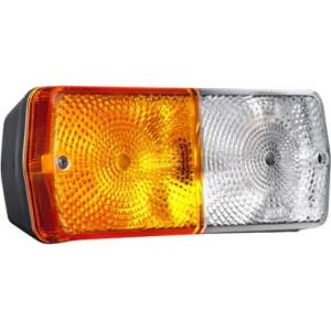  Лява Светлина Фар Лампа Габарит с Мигач Бяло / Оранжево Жълто 184 х 79 mm 12V 24V