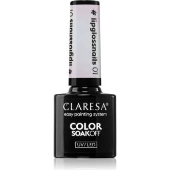 Claresa SoakOff UV/LED Color #lipglossnails гел лак за нокти цвят 01 5 гр