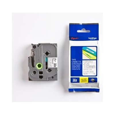 páska BROTHER TZ145 biele písmo, transparentná páska Tape (18mm) (TZE145)