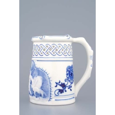 Originálny Český Porcelán Dubí Cibulák Korbel prelamovaný s reliéfom 400 ml