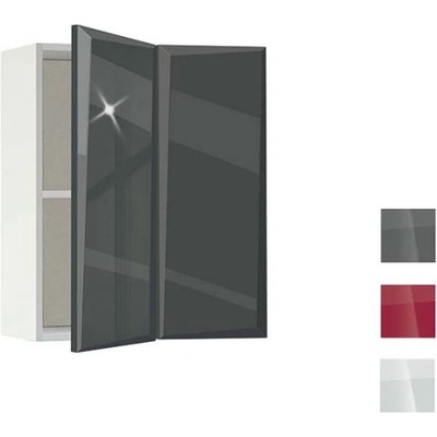 Bogdan Furniture G Кухненски шкаф Гланц МДФ 61, горен за ъгъл с рафт