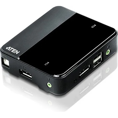 ATEN KVM превключвател ATEN - CS782DP, 2-портов, USB, DisplayPort, 4K (ATEN-CS782DP-AT)