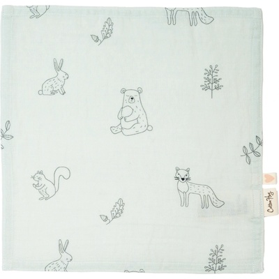 Cotton Hug Детска кърпичка Cotton Hug - Горски животни, 30 х 30 cm (CH091)