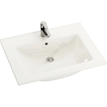 Bath Deluxe Вградена мивка CHICAGO 61x46, 5 cm бял гланц (BT0104)
