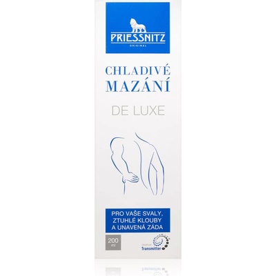Priessnitz Cooling gel De Luxe охлаждащ масажен гел за мускули и стави 200ml