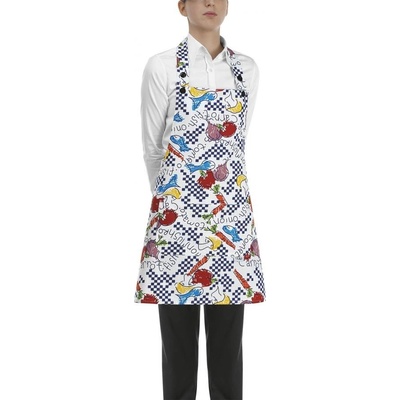 Egochef zástěra ke krku s kapsou dámská fantasy E-6000102A