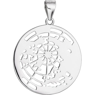 Pavona Stříbrný přívěsek mapa světa 64066