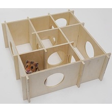 Rosewood Bludiště pro křečky dřevo 30 x 30 x 12 cm