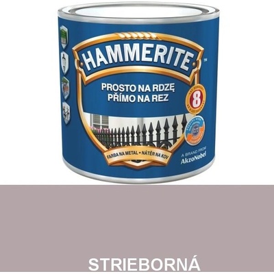 HAMMERITE hladký strieborný 0,25l