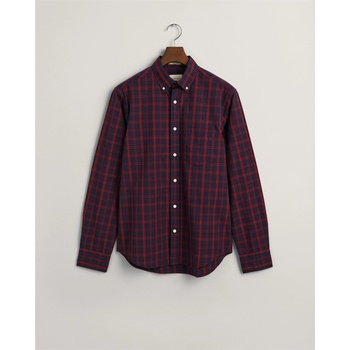 Image 1 of Gant Regular Fit Tartan Archive Poplin Shirt - Plumped Red