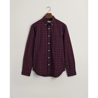 Gant Regular Fit Tartan Archive Poplin Shirt - Plumped Red