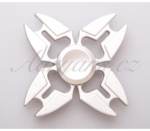 Fidget spinner kovový stříbrný
