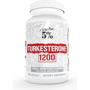 Rich Piana 5% Nutrition Turkesterone 1200 | with Beta-Ecdysterone & AstraGin [120 капсули]