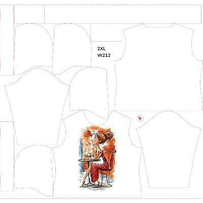 Takoy Panel se střihem 2XL dámská mikina funkční teplákovina milovnice kávy