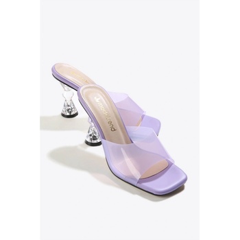 Moda Trend Дамски чехли с ток - Лилави #333158 (333158_Виолетово)