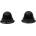 665 Super Silicone Nipple Suckers with Travel Case Black