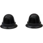 665 Super Silicone Nipple Suckers with Travel Case Black