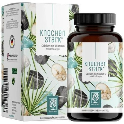 Naturtreu Silné kosti Vápník a Vitamín C 120 veganských kapslí