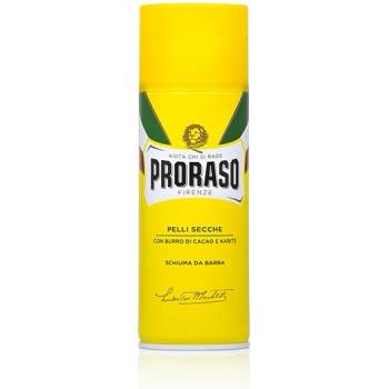 Proraso Yellow pena na holenie s regeneračným účinkom Cocoa Butter and Shea Butter 400 ml