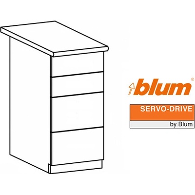 Blum K-Blum Servodrive sada 1/4/800 mm