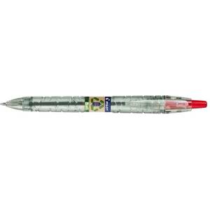 Pilot Химикалка, 0, 27 мм, с бутон, PILOT "B2P EcoBall", червена BP-B2PEB-M-R-BG (BP-B2PEB-M-R-BG)