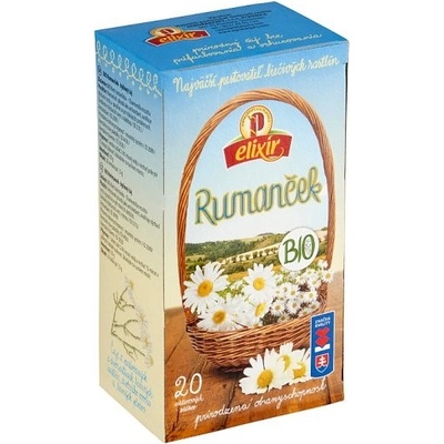 Elixír Bio rumanček bylinný čaj 20 x 1,5 g