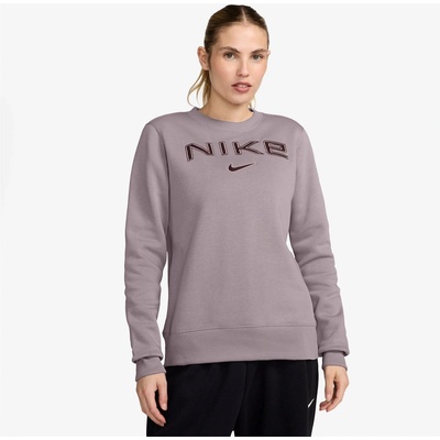 Поларена блуза Nike Sportswear Phoenix Fleece Women's Standard Logo Crew-Neck Sweatshirt - Pink